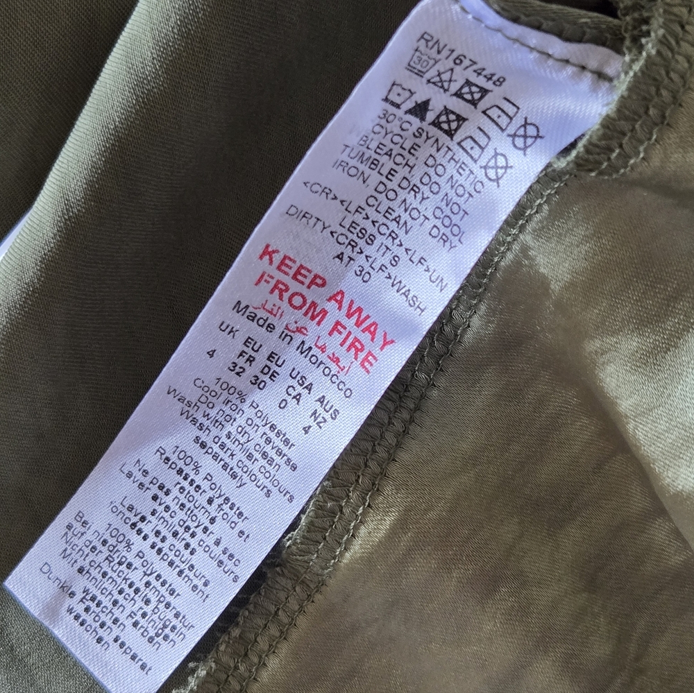 Nasty Gal Olive Cowl Plunge Halter Top - Picture 10 of 10